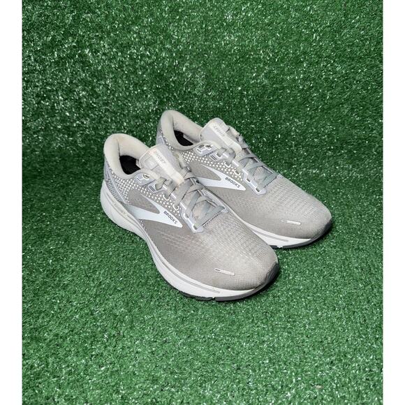 Brooks Ghost 14 Women’s Size 9.5 B Gray White Running Shoes Athletic Sneakers - Picture 2 of 13